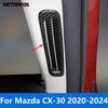 Window Interior A Pillar Air Condition Vent Outlet Cover Trim For Mazda CX-30 CX30 -  2024 Carbon Fiber Accessories