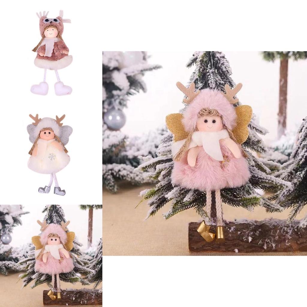 Creative Christmas Plush Angel Ornament For Children Cute Doll Gift For Christmas Tree Decoration