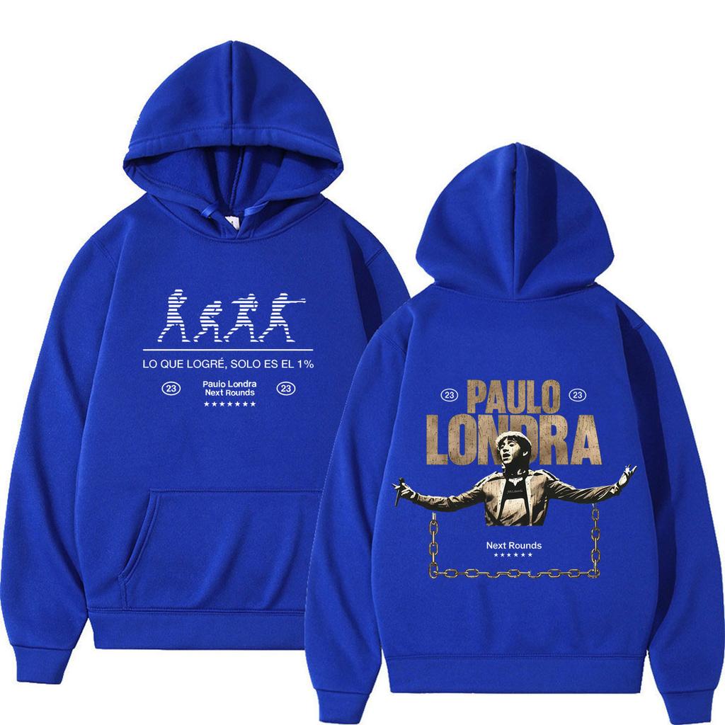Singer Paulo Londra Tour 2026 Graphics hoodie Unisex Gothic Punk pullover Long sleeves loose Casual Pop music sweatshirts