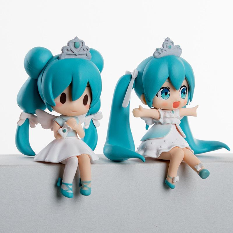 Anime Hatsune Miku Action Figure Miku Figure Bean Eye Princess Big Eyes Cartoon Model Pvc Collection Doll Toy Gift