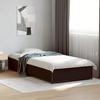 Black Bed Frame 90 x 200 cm Particleboard and Metal