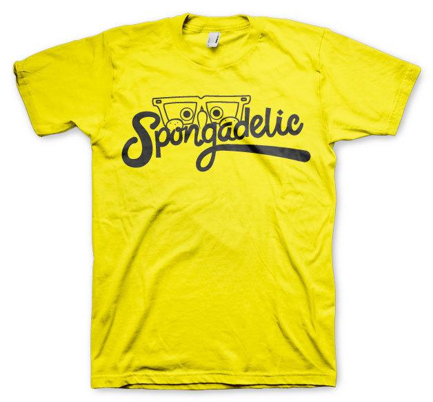 Officially Licensed Sponge Bob Spongadelic Men S T-Shirt S-XXL Sizes S