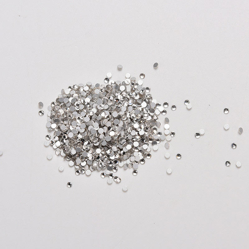 1440 pz ruota di strass per unghie HBG 1.6mm/2mm cristallo trasparente Flatback fai da te strass unghie Art Decor