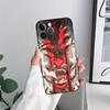 Samurai Hannya Mask Tattoo Phone Case for iPhone 11 15 Pro Max Case Coque 14 Plus 13 Pro 12 11 X S XR 7 8 SE 2020 TPU Soft Cover