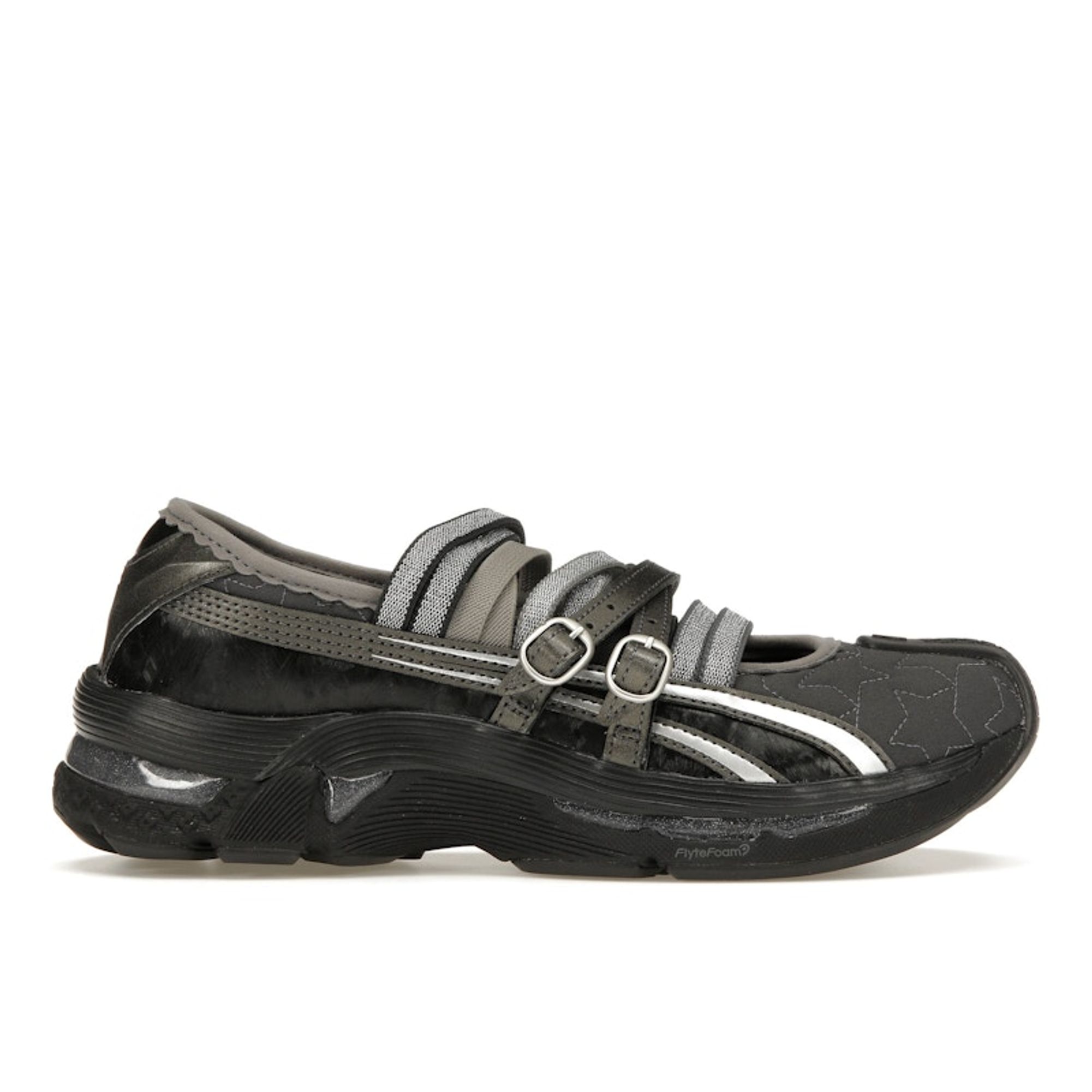 Kiko Kostadinov x Heaven by Marc Jacobs x ASICS Gel Lokros Grigio Grafite Canna di Fucile Sneakers da Donna Nere 1202A489-020 cm