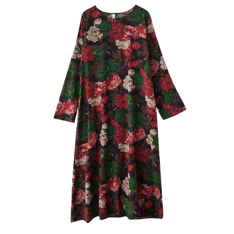 Spring Round-neck Dress