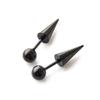 Trendy Titanium Steel Spike Earrings: Punk Gothic Irregular Stud for Men and Women.