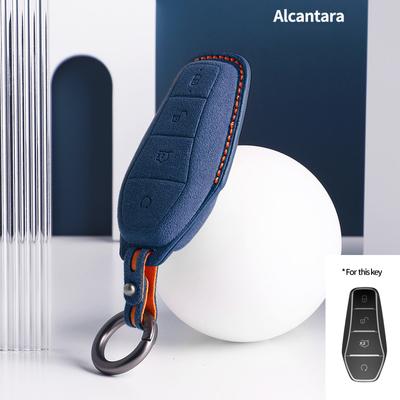 Made for Alcantara Car Remote Key Case Bag For BYD Qin Han Tang Song Pro Plus MAX Ev Atto 3e2 Seal Dolphin Frigate07 Destroyer05