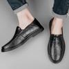 Business Office Formal Leather Shoes Mens Casual Genuine Leather Men Social Loafers Moccasins Comfortable Outdoor Driving Shoes
