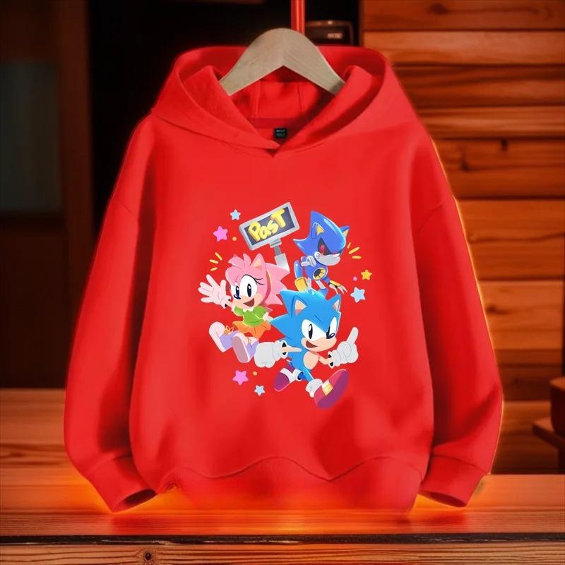 Children's Cartoon Print Fashion Sweatshirt Casual Versatile Hoodie Sweatshirts Kids Unisex