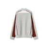 Fila Original Casual Fashion Retro Trendy Waffle Half-Zip Loose Knit Sweater Men sweater Ghost-White Flower-Gray F11M549402FLM