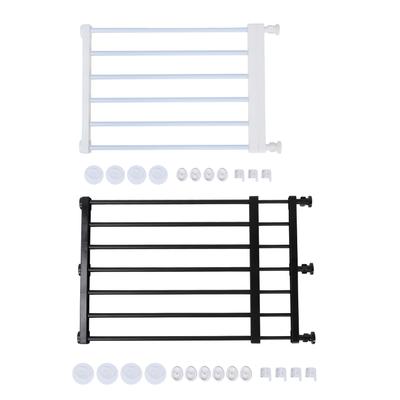 Kurzes Hundetor, erweiterbar, verstellbar, vielseitig, einfache Installation, Step Over Pet Gate für Innentüren