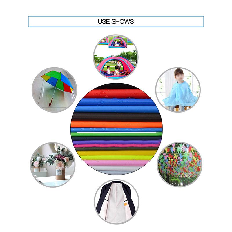 1.5X1M Thin Polyester Waterproof Sturdy Fabric Umbrella Parasol Raincoat Tent Pu Coating For Umbrella Kite Bunting Clothing