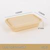 Lantuan Disposable Square Corn Starch Takeout Lunch Box