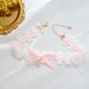 Bowknot Lace Collar Maid Choker Lace Alloy Material Perfect Gift for Cosplayer