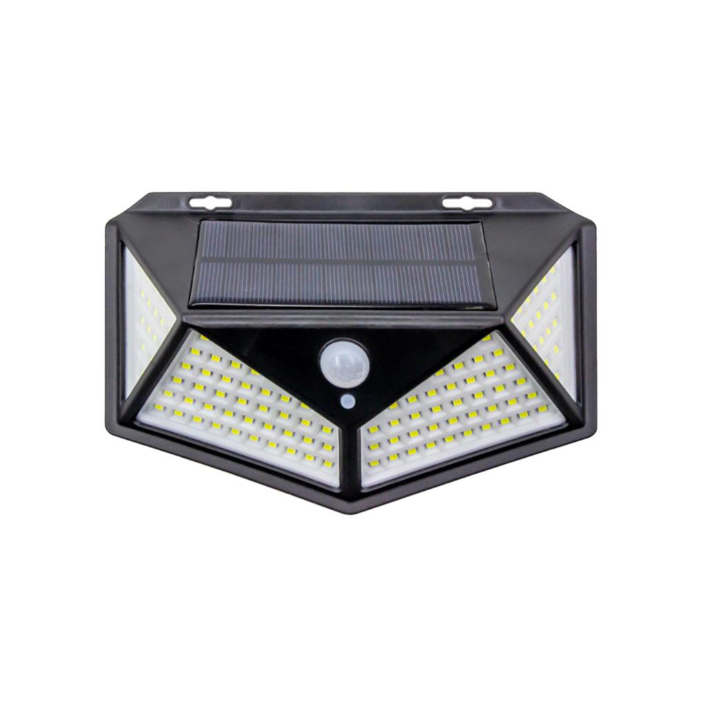 Solar Patio 114 LED Lights, Motion Sensor Lamps, 270° Wide Angle Wireless Wall Security Lamp With 3 Lighting Modes, IP65 Waterproof Flood For
