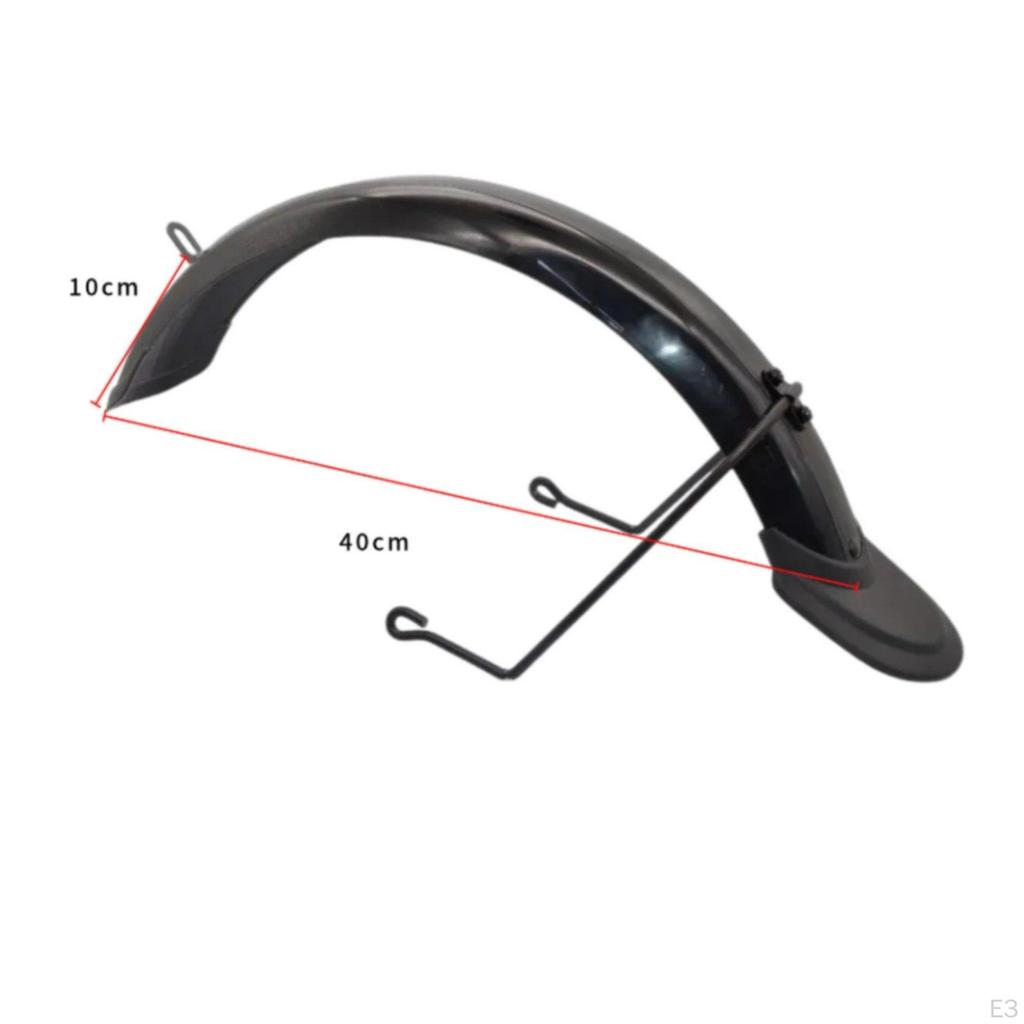 Full Coverage Mudguard Extended Tail Design Electric Bike Resistant Folding