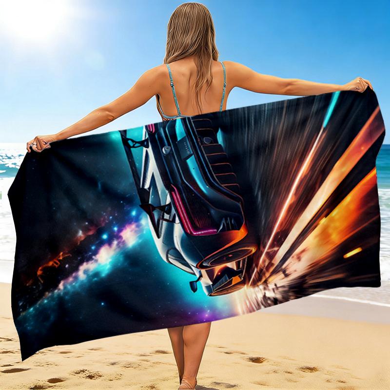 1Pc Galactic Machine Beach Towel, Quick Dry, Multi-Use for Beach Pool Gym Yoga Home Travel, Christmas, Halloween, Xmas Gift M928343