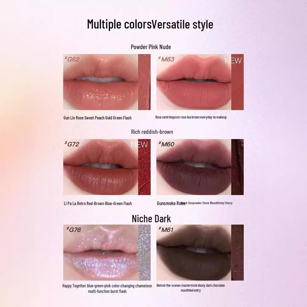 Girlcult Gouqi Lippencreme - Nude Matt Niedrig gesättigt Youyuanjingmeng Miaojiang Hexe Lippenstift