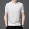 2024 New Summer Waffle Round Neck Short Sleeved T-shirt for Mens Short Sleeved Top