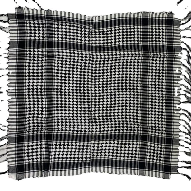 Adult Skin Friendly Kerchief Lattice Pattern Headscarf Tie Back Hair Kerchief
