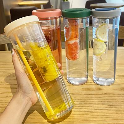 700ml Pohár so slamkou so skladacou slamkou Vstavaný filter Nádobka na čaj Ľahko sa čistí Všestranný pohár so slamkou na pitie