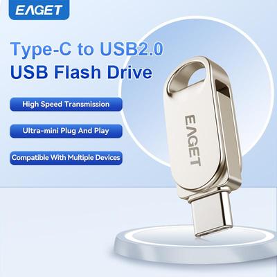 Ülimini Tyne-c kuni USB 2.0 mälupulk, mis ühildub selliste elektroonikaseadmetega nagu arvutid ja telefonid