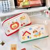 INS Pencil Storage Bag Can Stand Zipper Stationery Case Multi-layer Stationery Bag  Back To School