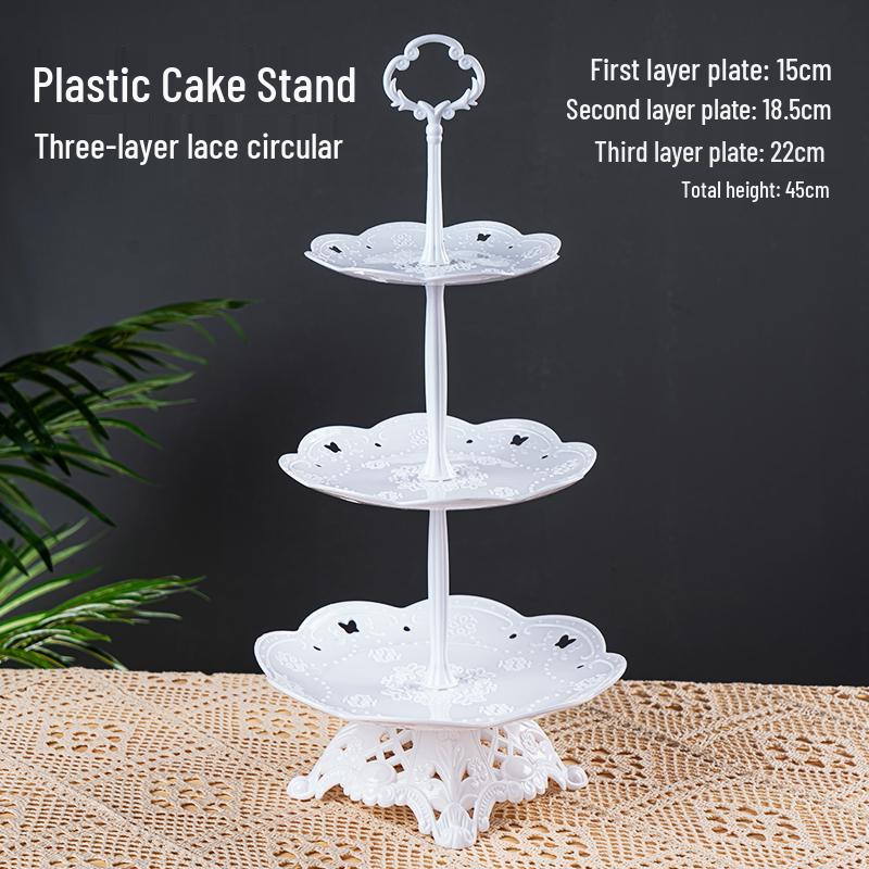 Disposable Dessert Display Stand for Children's Birthday - Cake & Plates Party Decoration