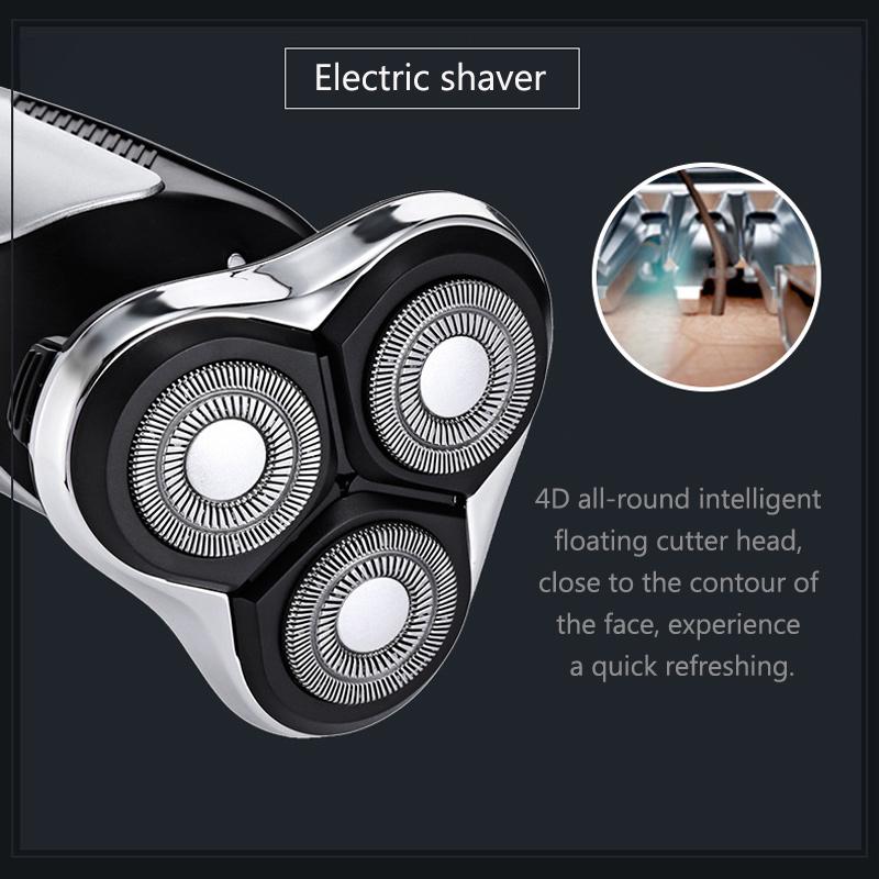 Buy Kemei 4in1 Men's Washable Rotate Shaver Electric Razor for Men ...