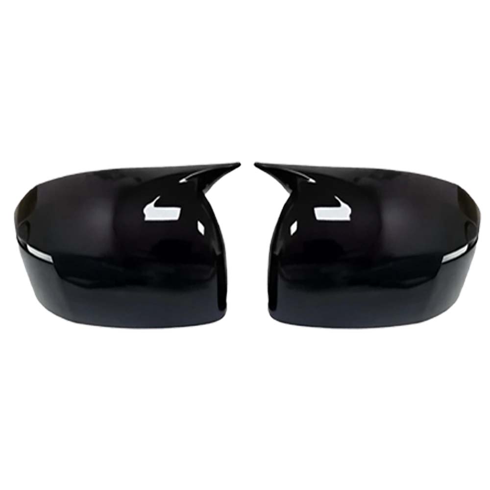 Car Decoration Door Mirror Cover For Hyundai SantaFe 2024 Car Rearview Accessories Carbon Fiber Glossy Black Styling Glossy Black