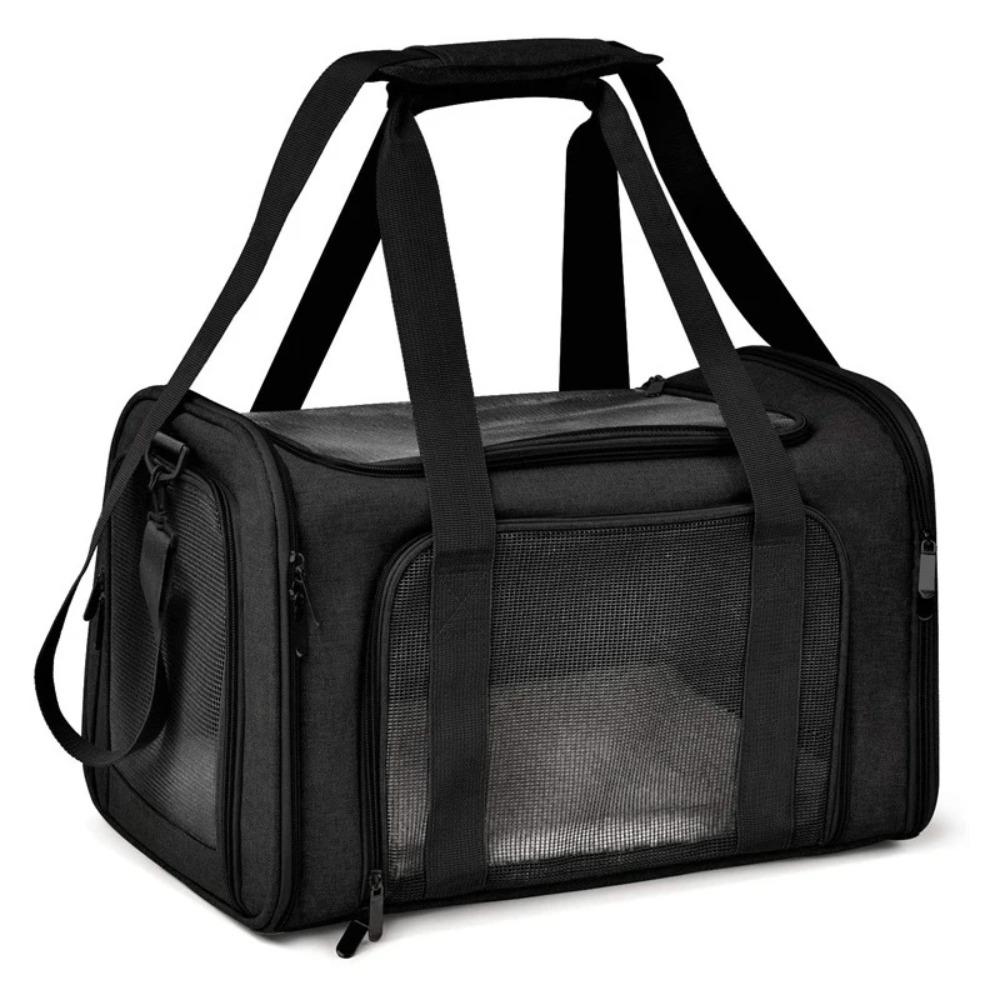 Tragbare atmungsaktive Hund- und Katzen-Tragetasche - Weiche Seiten-Rücken-Tasche - Haustier-Rucksack - Haustier-Reisetasche - Reise- und Spiel-Haustier-Handtasche