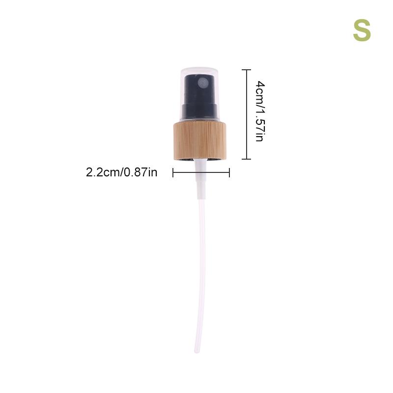 1Pc Eco-Friendly Bamboo Plastic Skincare Packaging Bottle Pump Lid 18-410 20-410 24-410 Wooden Cover Lotion Caps Spray Top