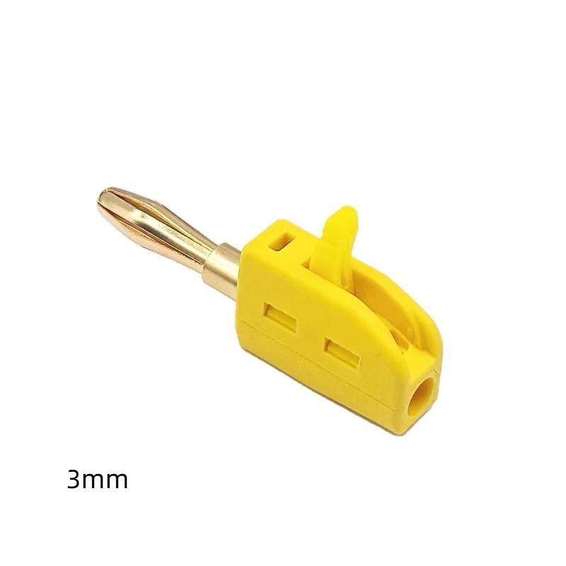 32A 3/4Mm Banana Plug Solderless Quick Connect High Current Gold-Plated Banana Connectors Audio Copper Speakers Amplifier