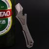 Hamans EDC Prybar Tool, Titanium Prybar, EDC Pocket Bottle Opener, Portable Multi-Tool