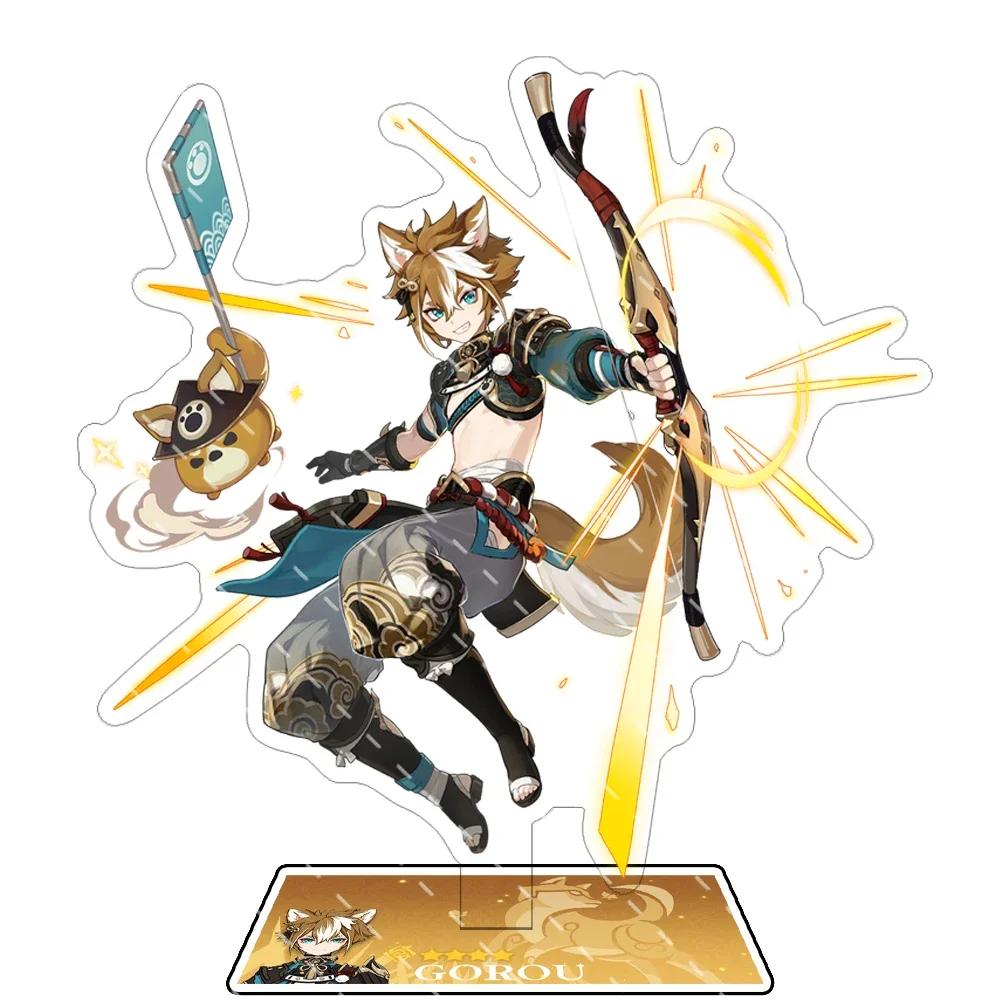 Anime Figure Impact Wanderer Nahida Cyno Yelan Acrylic Stand Model Plate Desk Decor Standing Sign Fans Gift