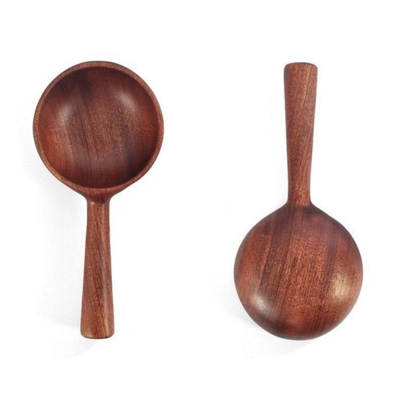 Long Handled Wooden Serving Soup Spoon Heat Resistant Water Ladle For Everyday Cooking And Modern Kitchens Ultensils