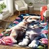 1pc Dog and Cat Design Area Rug - Soft, Anti-Slip, and Durable Gaming Room Decor for Bedroom