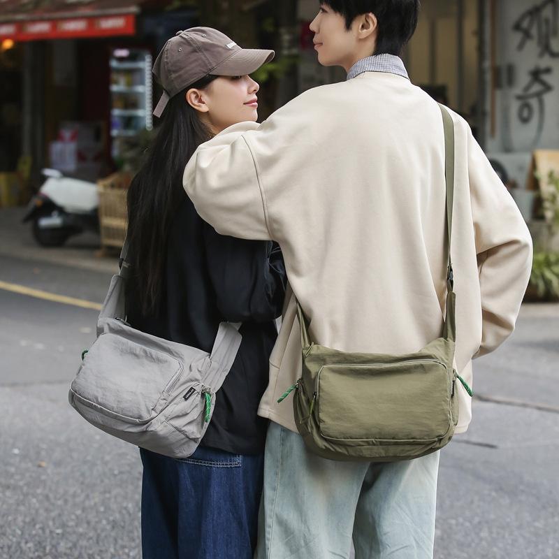 Modna Torba Casual na Jedno Ramię z Blokowaniem Kolorów, Plecak Męski, Torba Crossbody, Damska o Dużej Pojemności