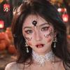 Funny Face Tattoos Halloween Tattoo Stickers, Waterproof Scary Makeup Decals for Party, Cosmetic Grade Ink Temporary Wound Scar Body Art Kids