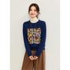 Shexi Women's Embroidered Wool Pullover