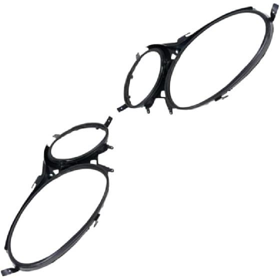 Riloer Pair Left Right Headlight Lens Cover Strips, Upper Headlight Gasket 1 Pair 2118200512+2118200612, 2002-2008 Compatible with Mercedes Benz E