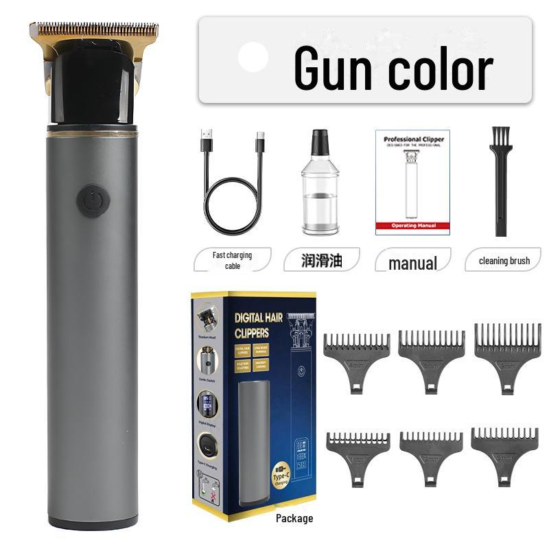 

Электрическая машинка для стрижки волос из нержавеющей стали для салонов - точная стрижка и укладка с использованием масла