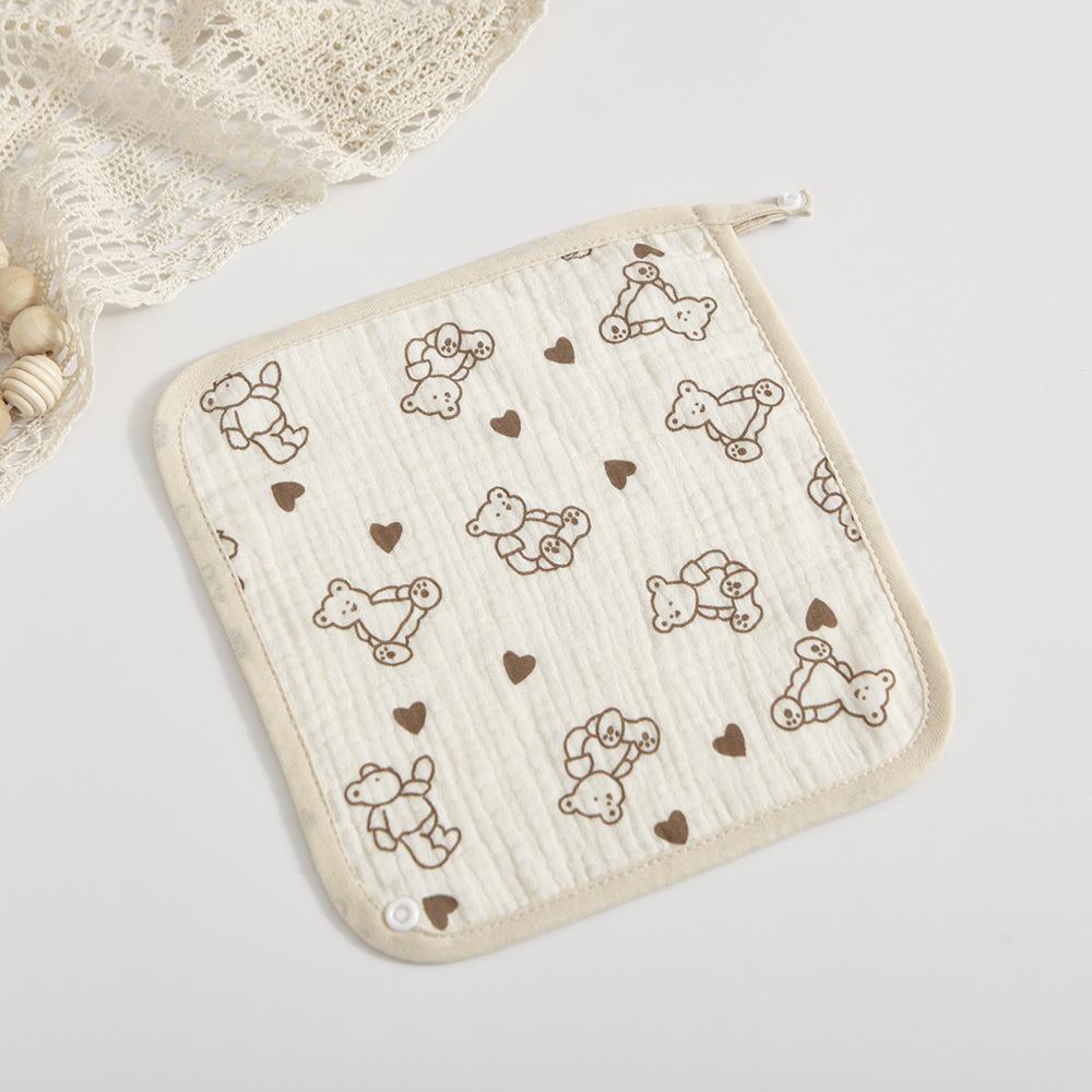 

Корейское 4-слойное хлопковое марлевое детское полотенце и носовой платок 25*25 cm