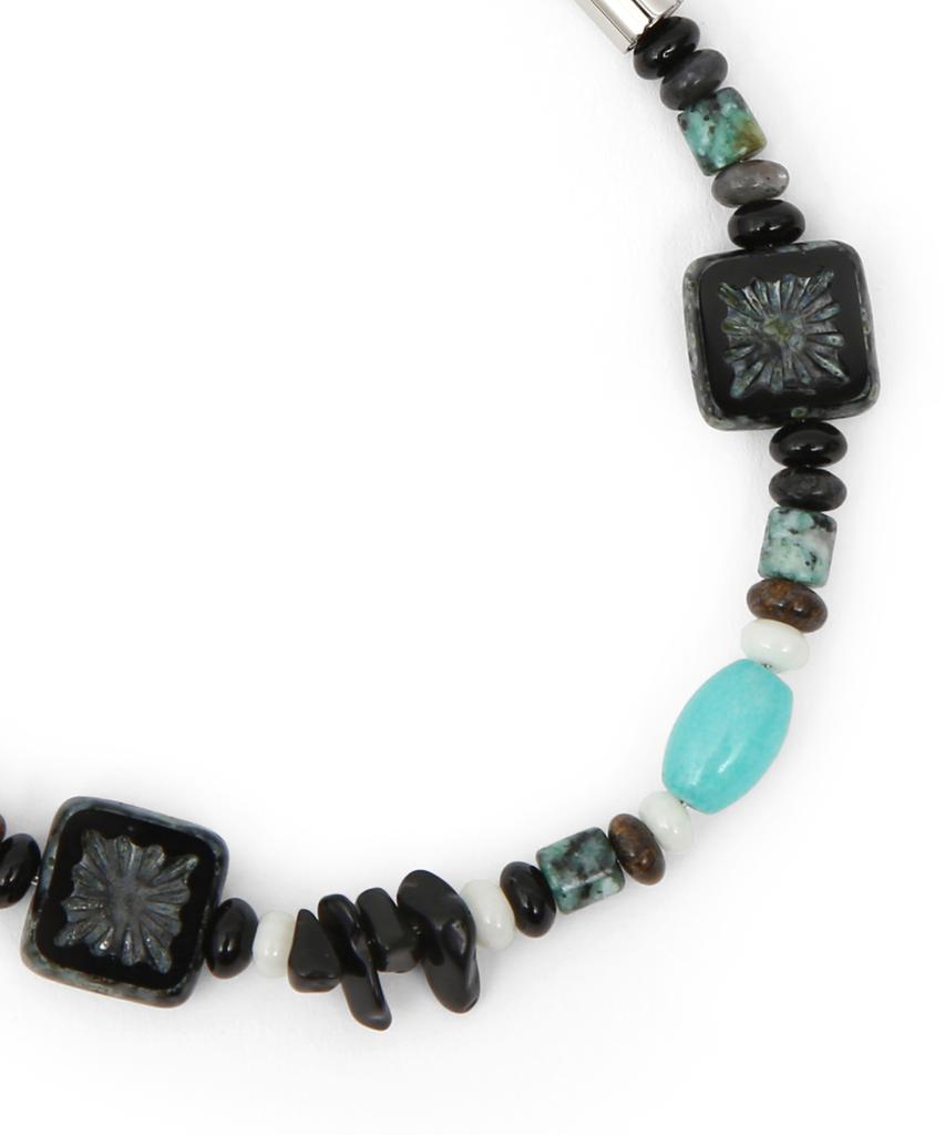 Undercontrol Czech Beads Oriental Pattern Adjustable Steel Bracelet Czech Beads / Stone Bracelet / Br