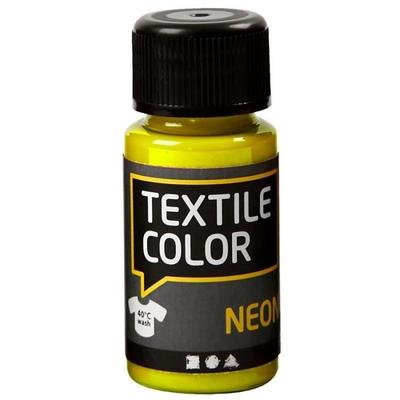 Fabric Paint - Textile Color - Neon Yellow - 50 Ml - Mixed - Unlimited Creativity