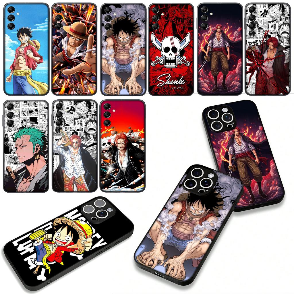 Hülle für Apple iPhone 16 15 14 Plus 13 12 Mini 17 Pro Max + ProMax 16E Air Handyhülle Shanks Luffy One Roronoa Zoro Piece