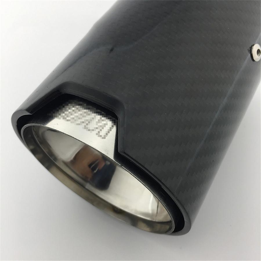 1PC Exhaust Replacement Stainless Steel and Carbon Fiber INLET 70mm-OUTLET 90mm