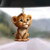 8cm Acrylic flat facing cat gun car pendant dog riding motorcycle backpack pendant home decoration angel pig handicraft 1Pcs