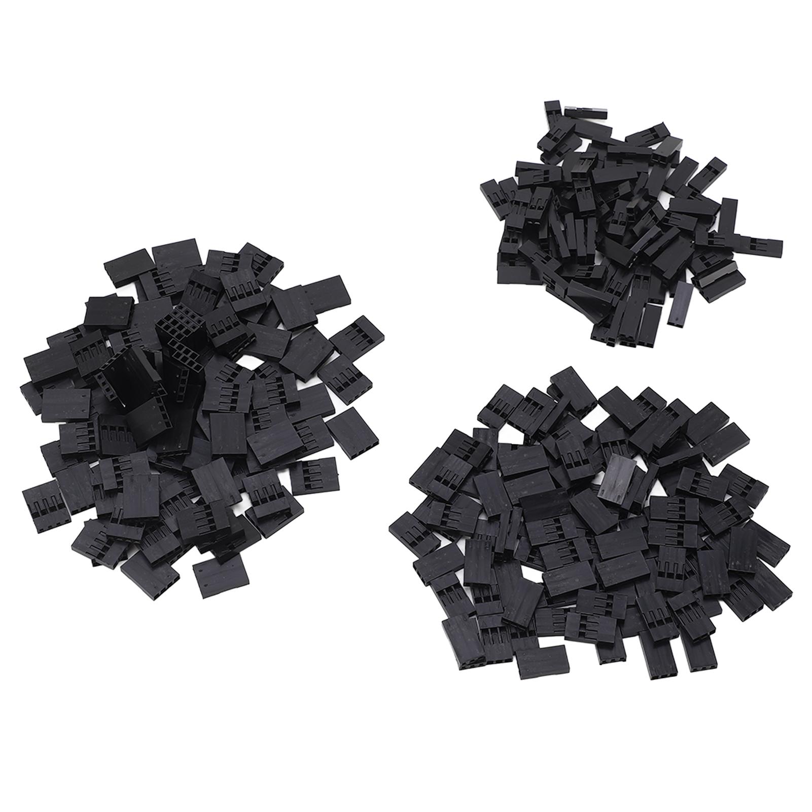 

300Pcs Jumper Wire Connector Terminal 2.54mm 18‑26 AWG 2 3 4 Pin Connector Header